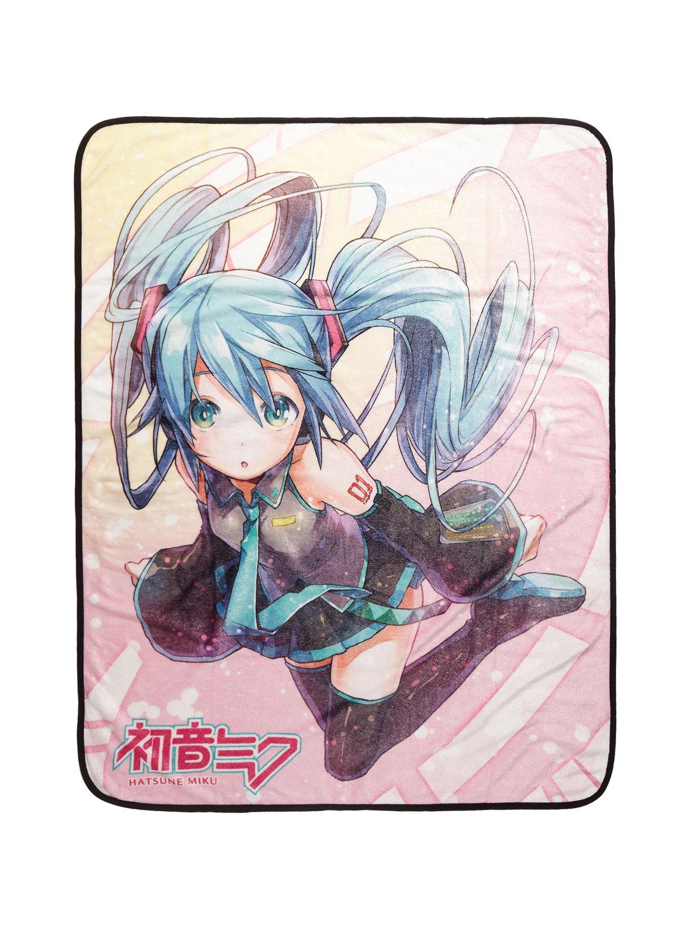 Hatsune Miku Pastel Throw Blanket