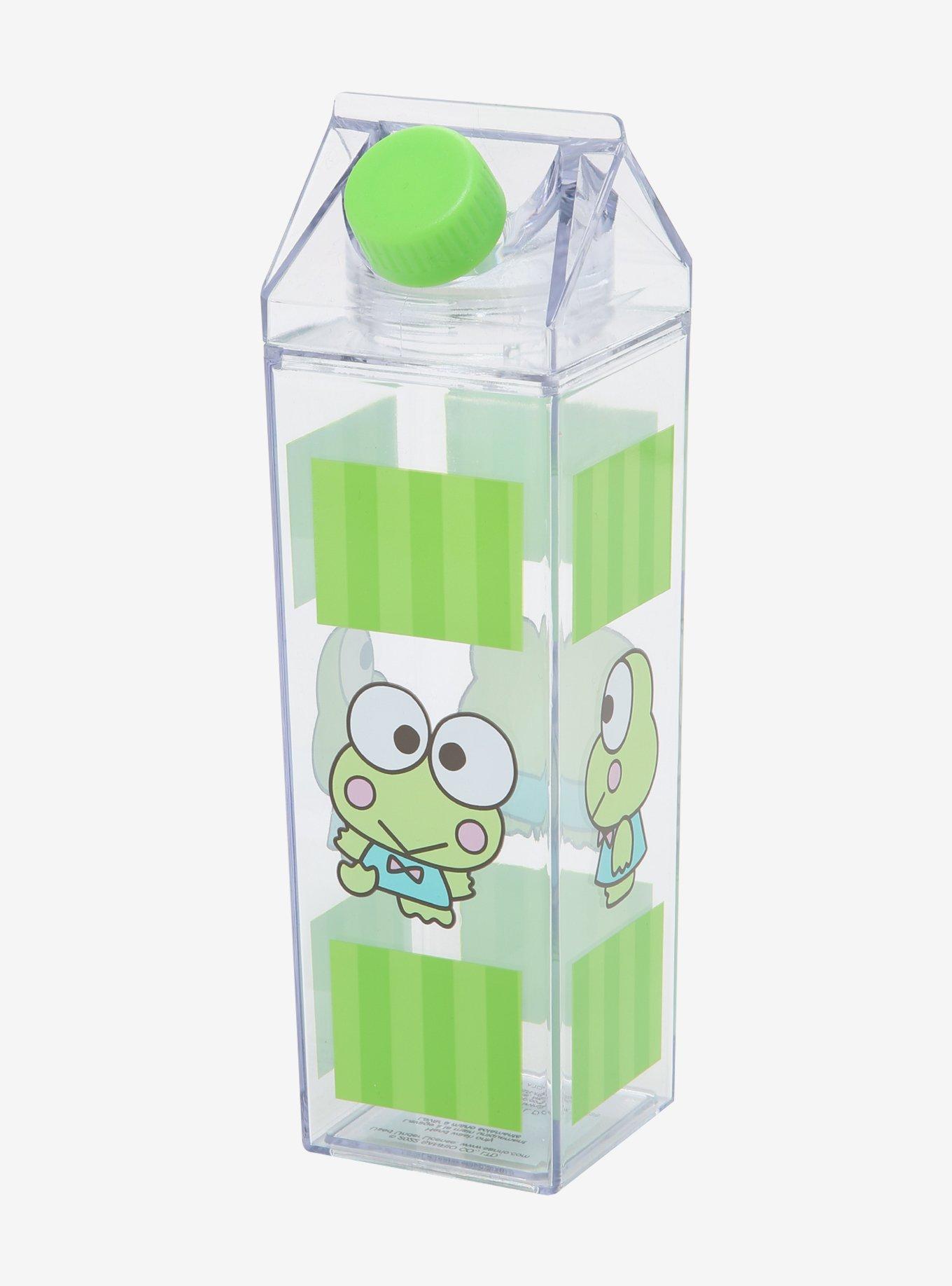 Keroppi Stripe Milk Carton Water Bottle