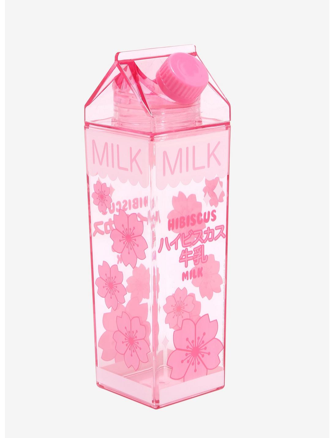 Hibiscus Milk Carton Water Bottle, , hi-res