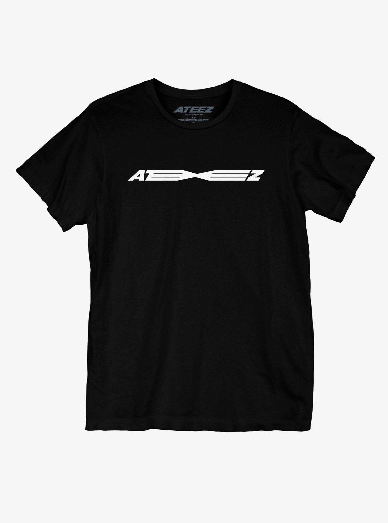 ATEEZ Logo Boyfriend Fit Girls T-Shirt, BLACK, hi-res