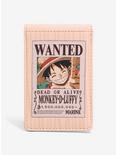 One Piece Monkey D. Luffy Wanted Poster Bifold Wallet - BoxLunch Exclusive, , hi-res