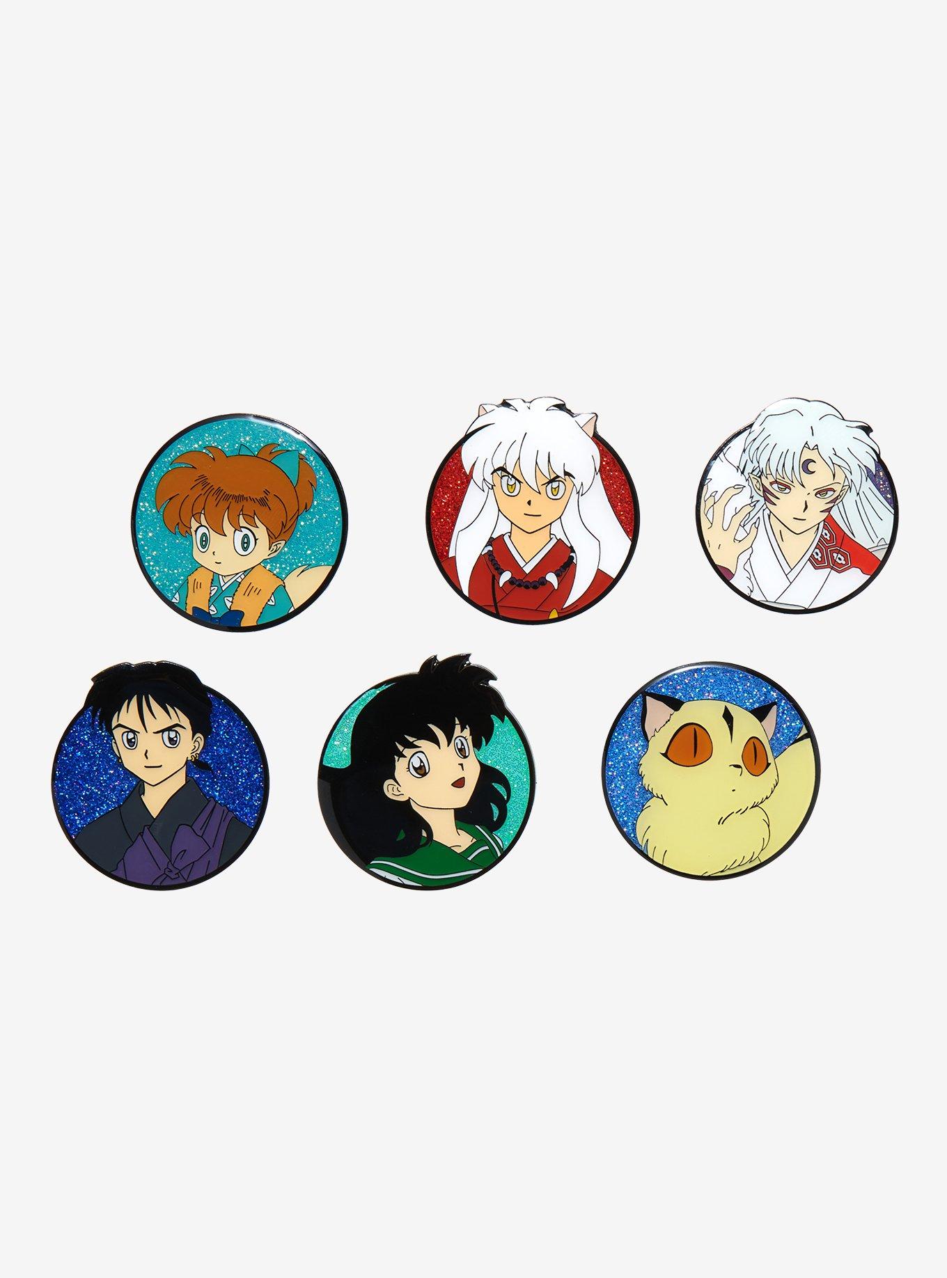 InuYasha Glitter Characters Blind Box Enamel Pin, , hi-res