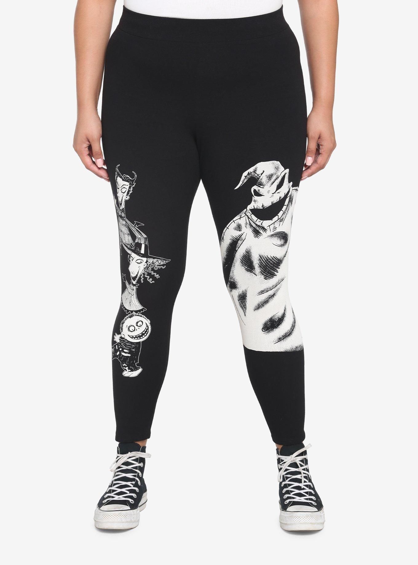 The Nightmare Before Christmas Oogie Boogie & Trio Leggings Plus Size, MULTI, hi-res