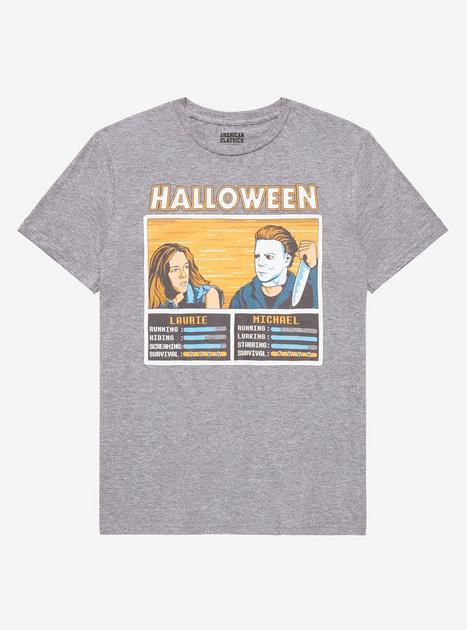MYERA Tシャツ　1st SHOW CASE Halloween Michael Myers & Laurie Strode Arcade Game T-Shirt