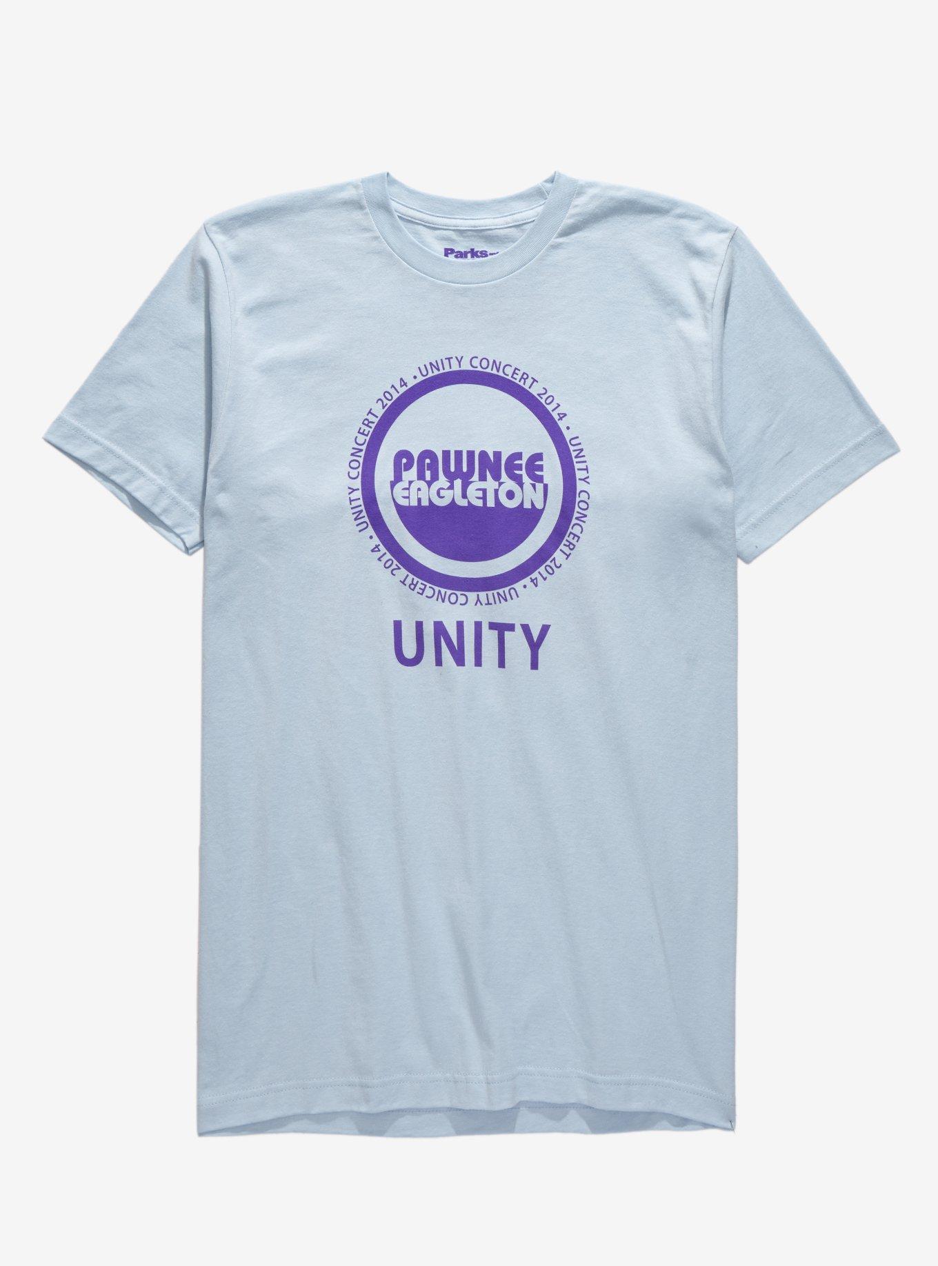 Parks and Recreation Unity Concert T-Shirt - BoxLunch Exclusive, LIGHT BLUE, hi-res