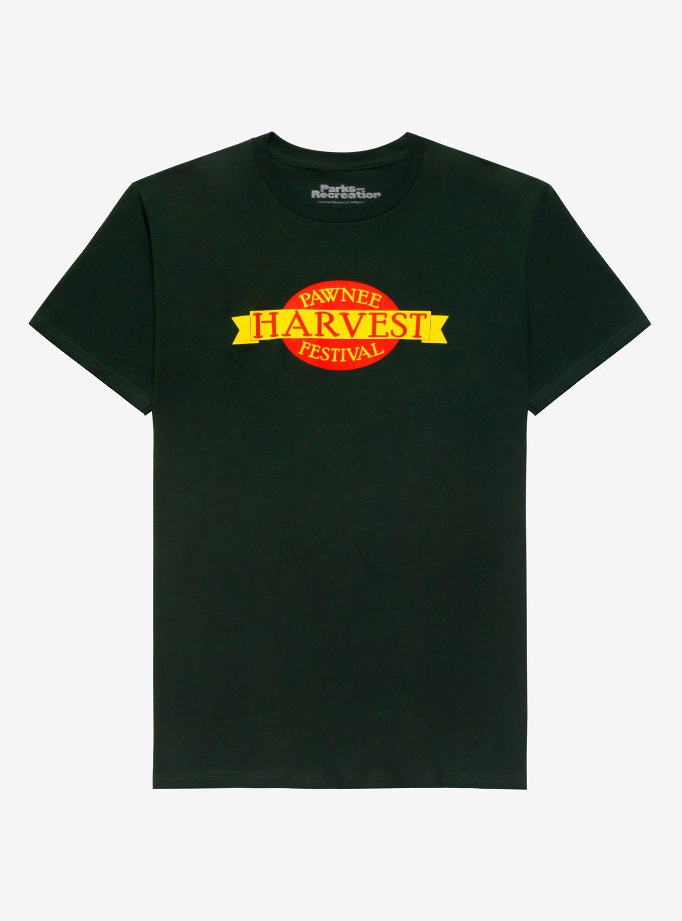 Parks and Recreation Pawnee Harvest Festival T-Shirt - BoxLunch Exclusive , FOREST GREEN, hi-res