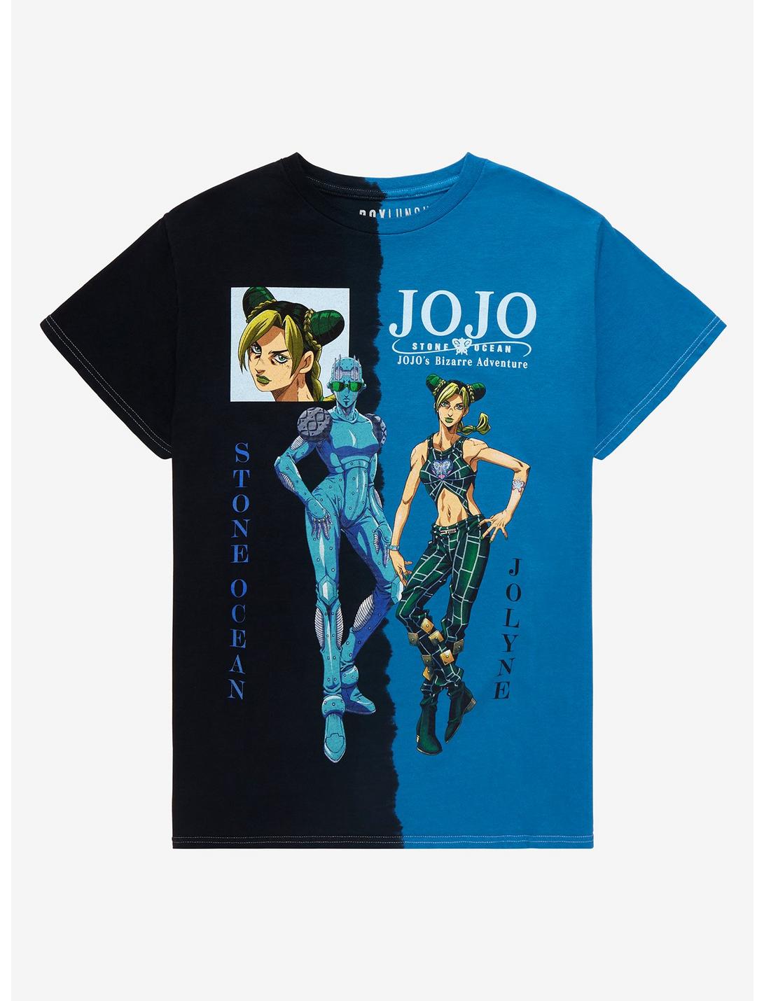 JoJo’s Bizarre Adventure Jolyne & Stone Free Split Dye T-Shirt - BoxLunch Exclusive, TIE DYE, hi-res