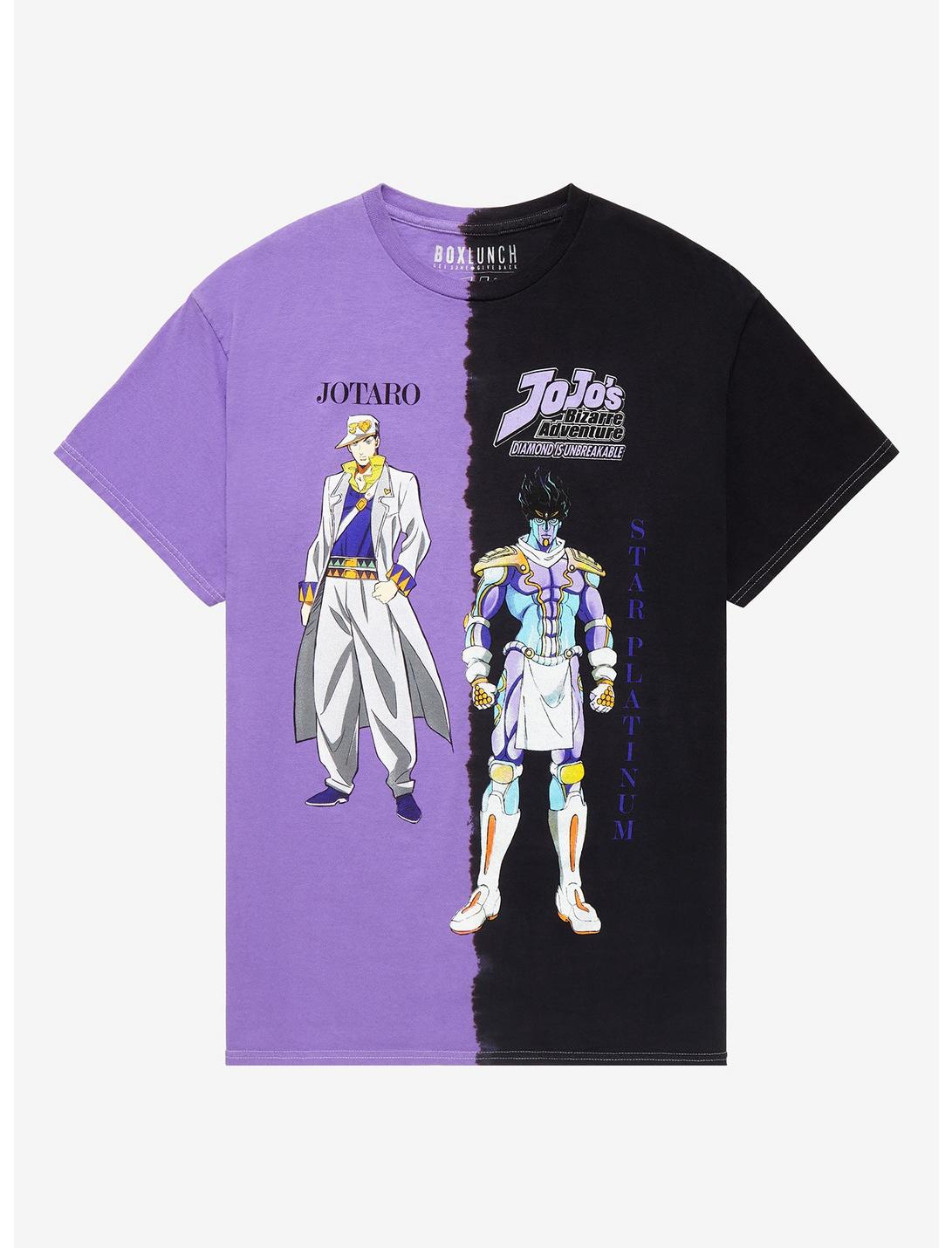 JoJo’s Bizarre Adventure Jotaro & Star Platinum Split Dye T-Shirt - BoxLunch Exclusive, TIE DYE, hi-res