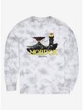The Lord of the Rings Mordor Long Sleeve Tie-Dye T-Shirt - BoxLunch Exclusive , TIE DYE - GREY, hi-res