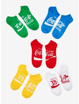 Coca-Cola Around The World No-Show Socks 5 Pair, , hi-res