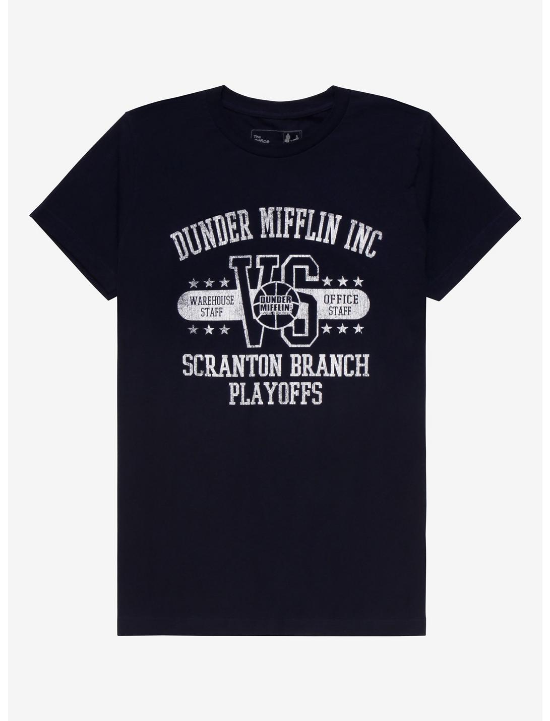 The Office Scranton Branch Playoffs Collegiate T-Shirt - BoxLunch Exclusive, NAVY, hi-res