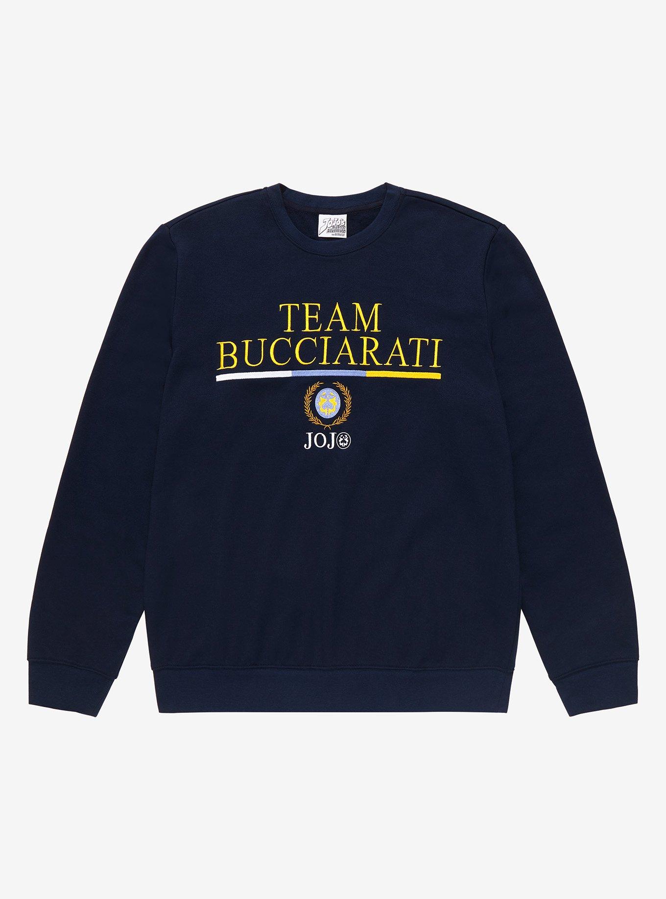 JoJo's Bizarre Adventure Team Bucciarati Crest Crewneck - BoxLunch Exclusive, NAVY, hi-res