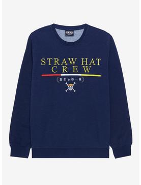 One Piece Straw Hat Crew Collegiate Crewneck - BoxLunch Exclusive, , hi-res