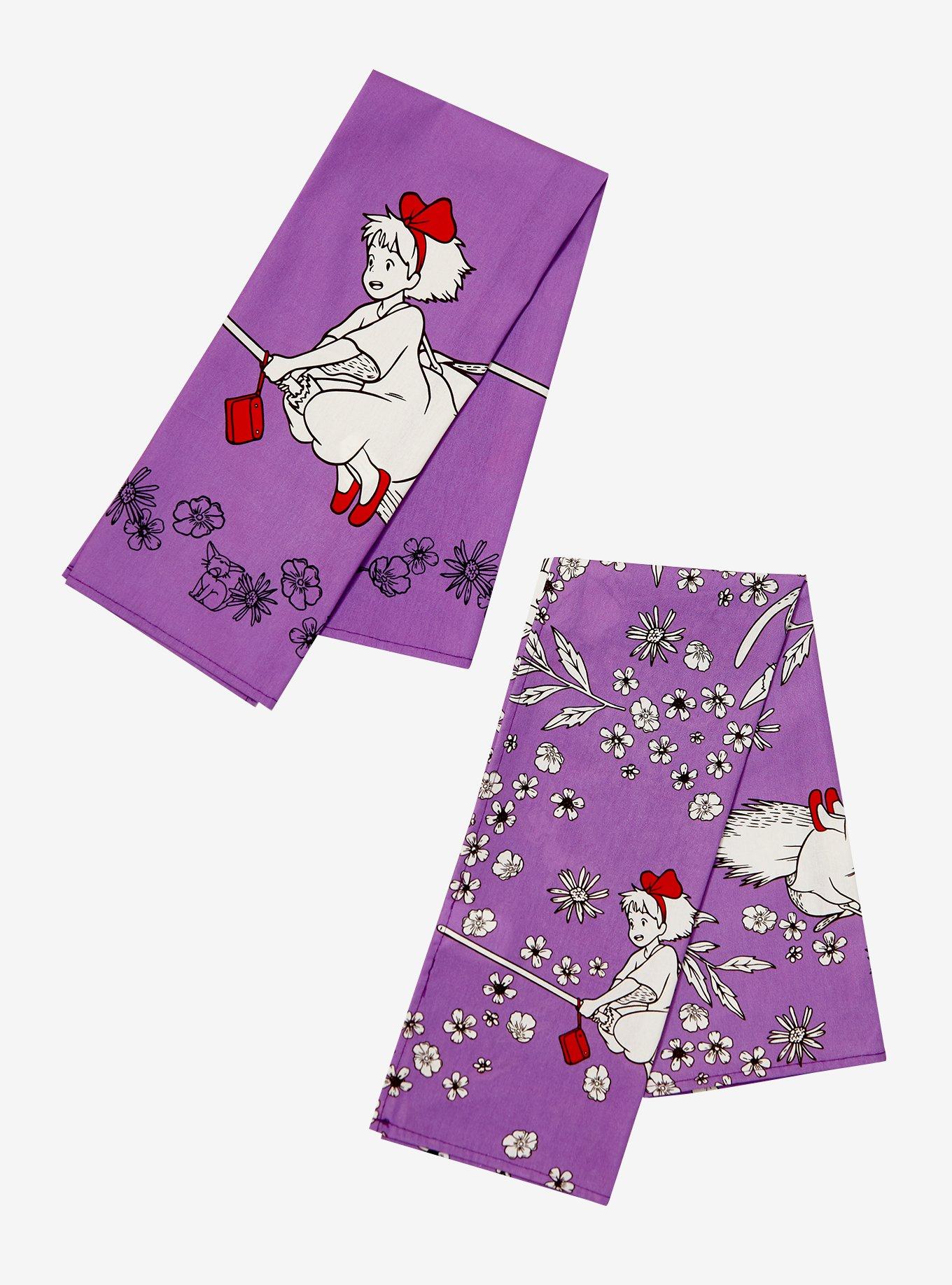 Studio Ghibli Kiki's Delivery Service Floral Towel Set, , hi-res