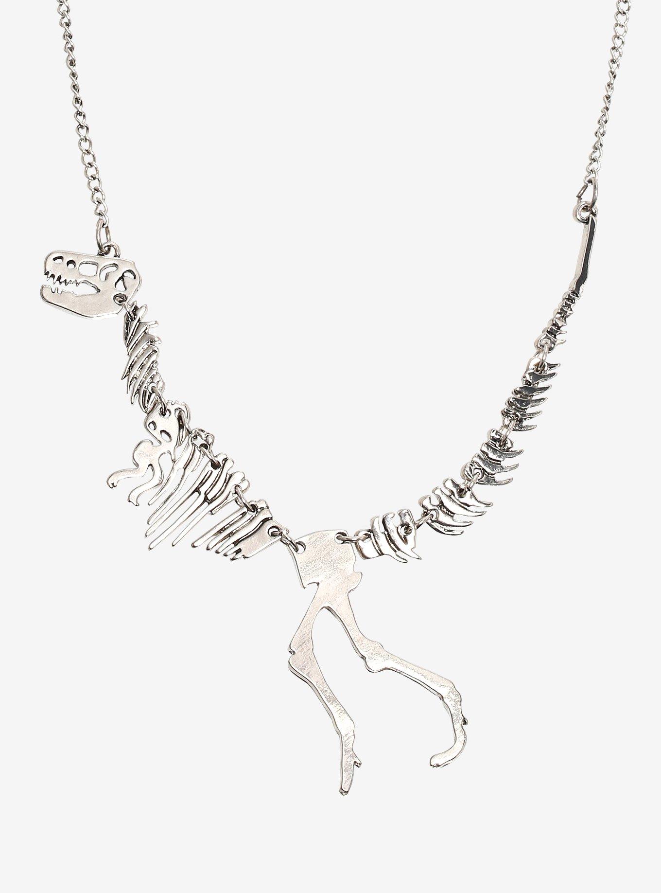 Jurassic Park Fossil Bones Necklace, , hi-res