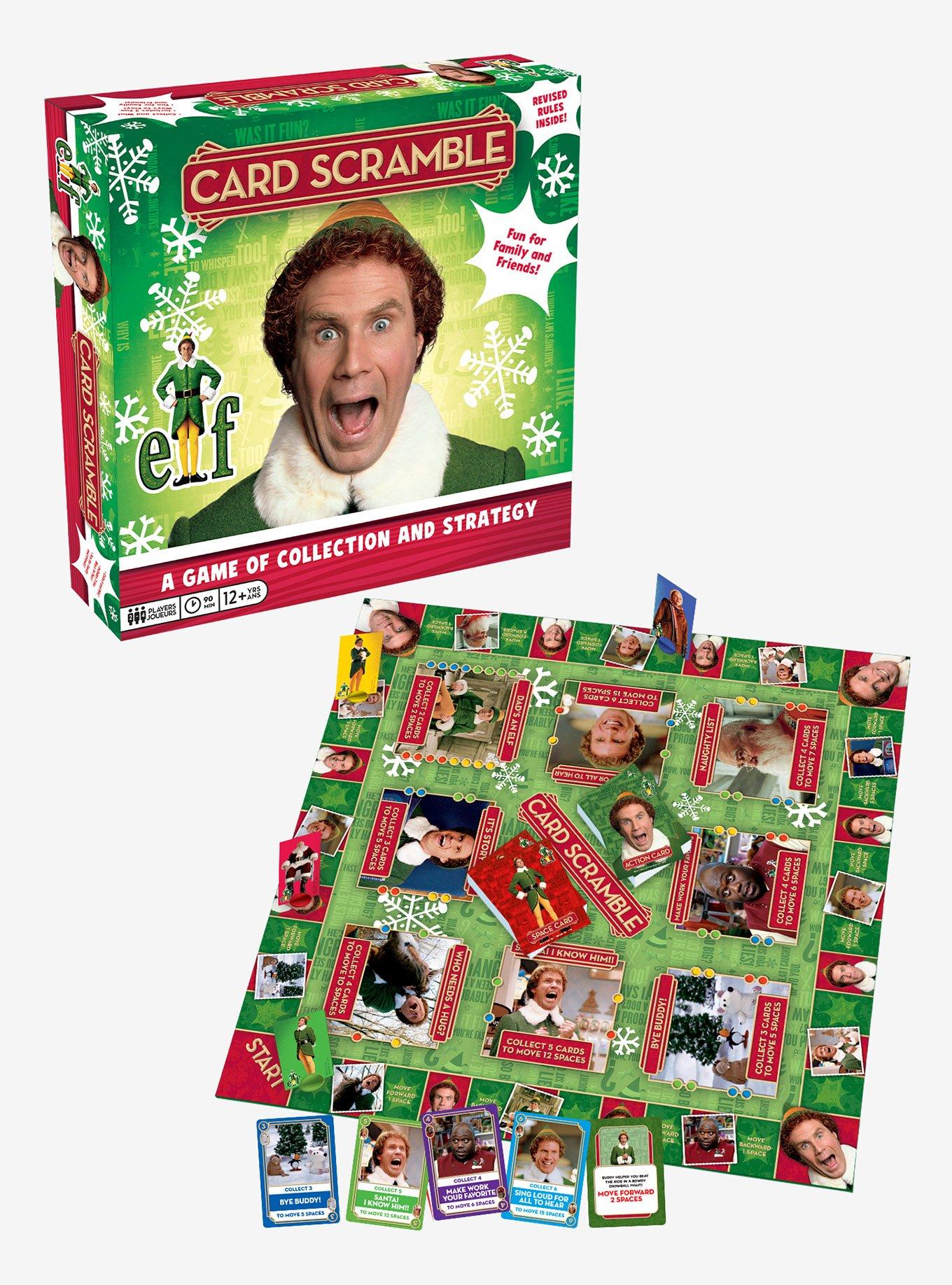 Elf Card Scramble Board Game, , hi-res