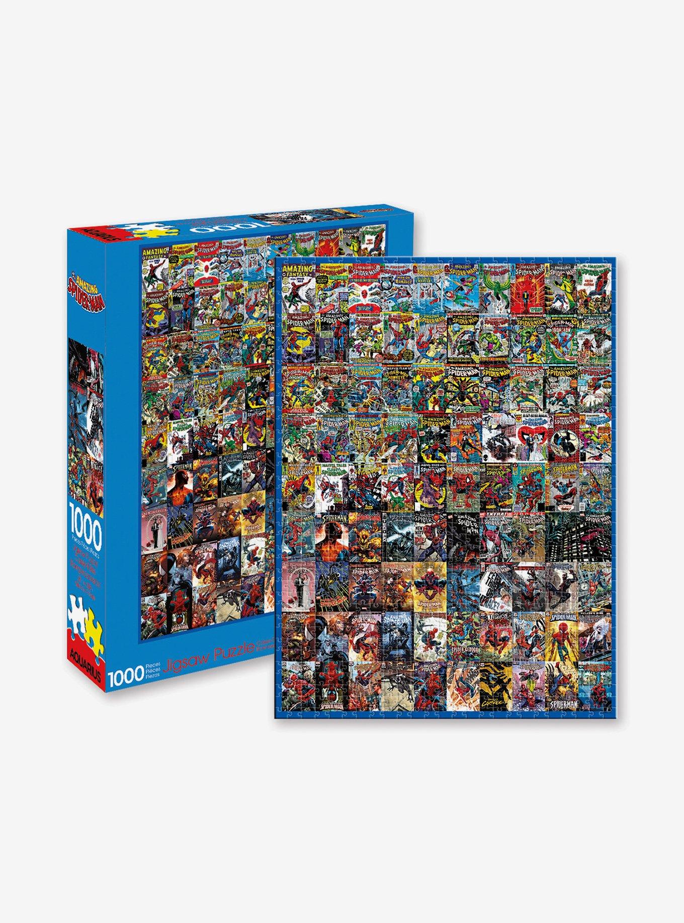 Marvel Spider-Man Comic Book Covers 1000-Piece Puzzle, , hi-res