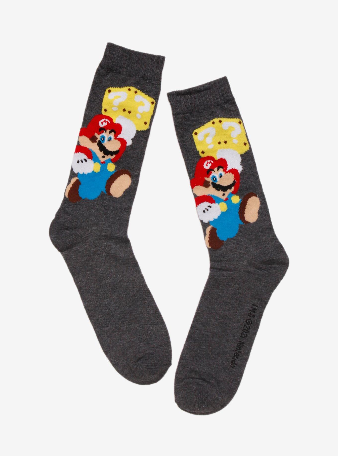 Super Mario Cube Crew Socks, , hi-res