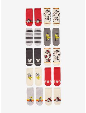 Disney Mickey Mouse Vintage No-Show Socks 10 Pair, , hi-res