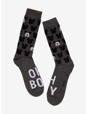 Disney Mickey Mouse Oh Boy Crew Socks, , hi-res