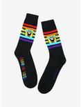 SpongeBob SquarePants Rainbow Stripe Crew Socks, , hi-res