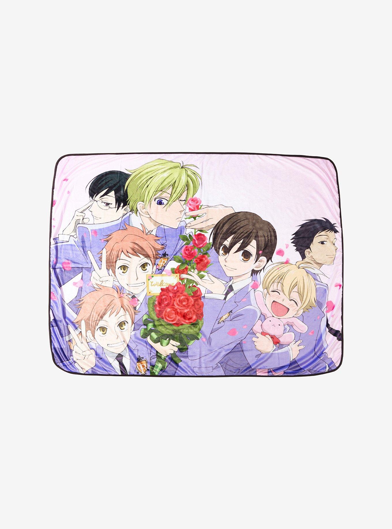 Ouran High School Host Club Roses Group Throw Blanket, , hi-res