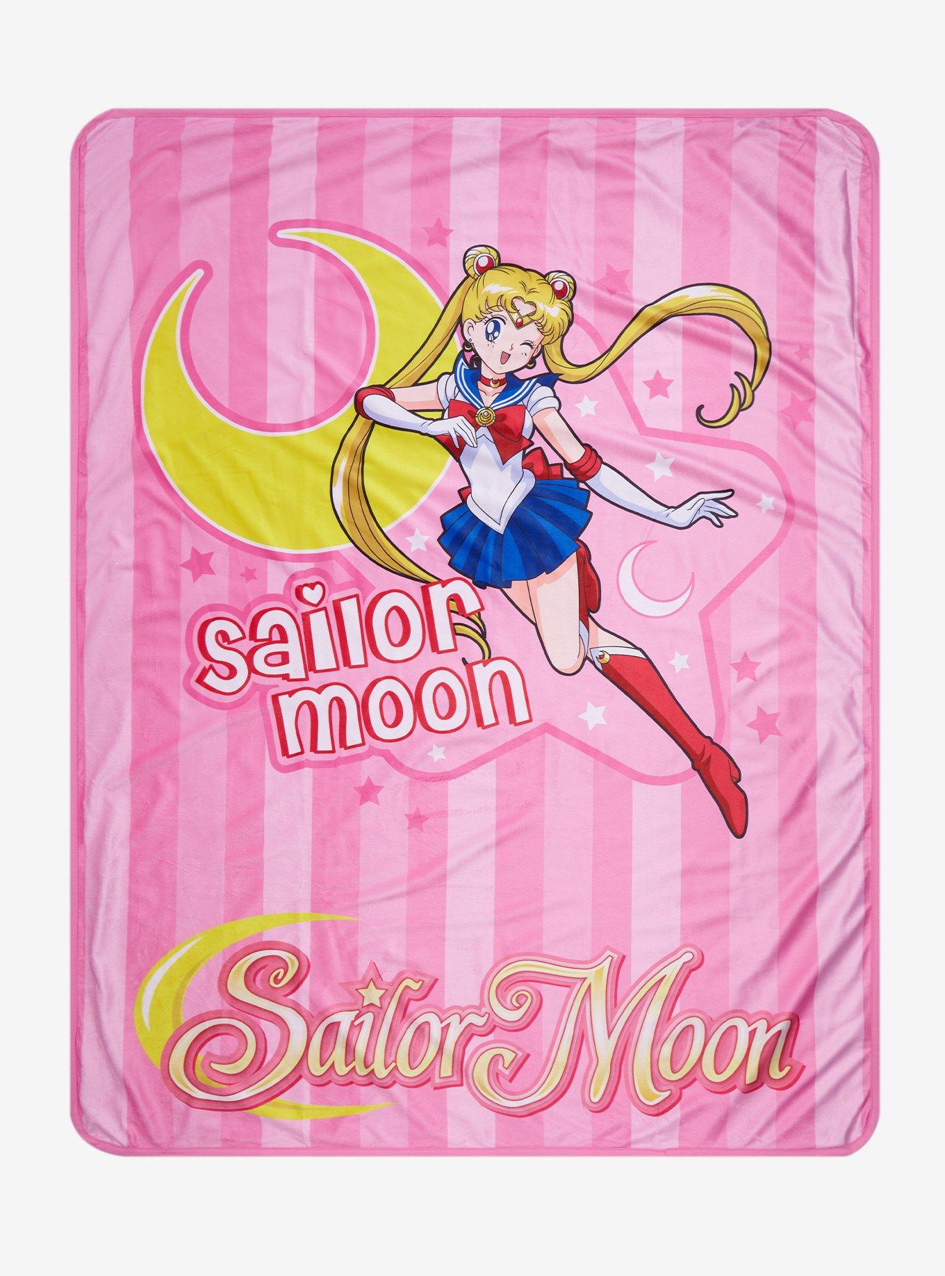 Sailor Moon Stripe Throw Blanket Hot Topic