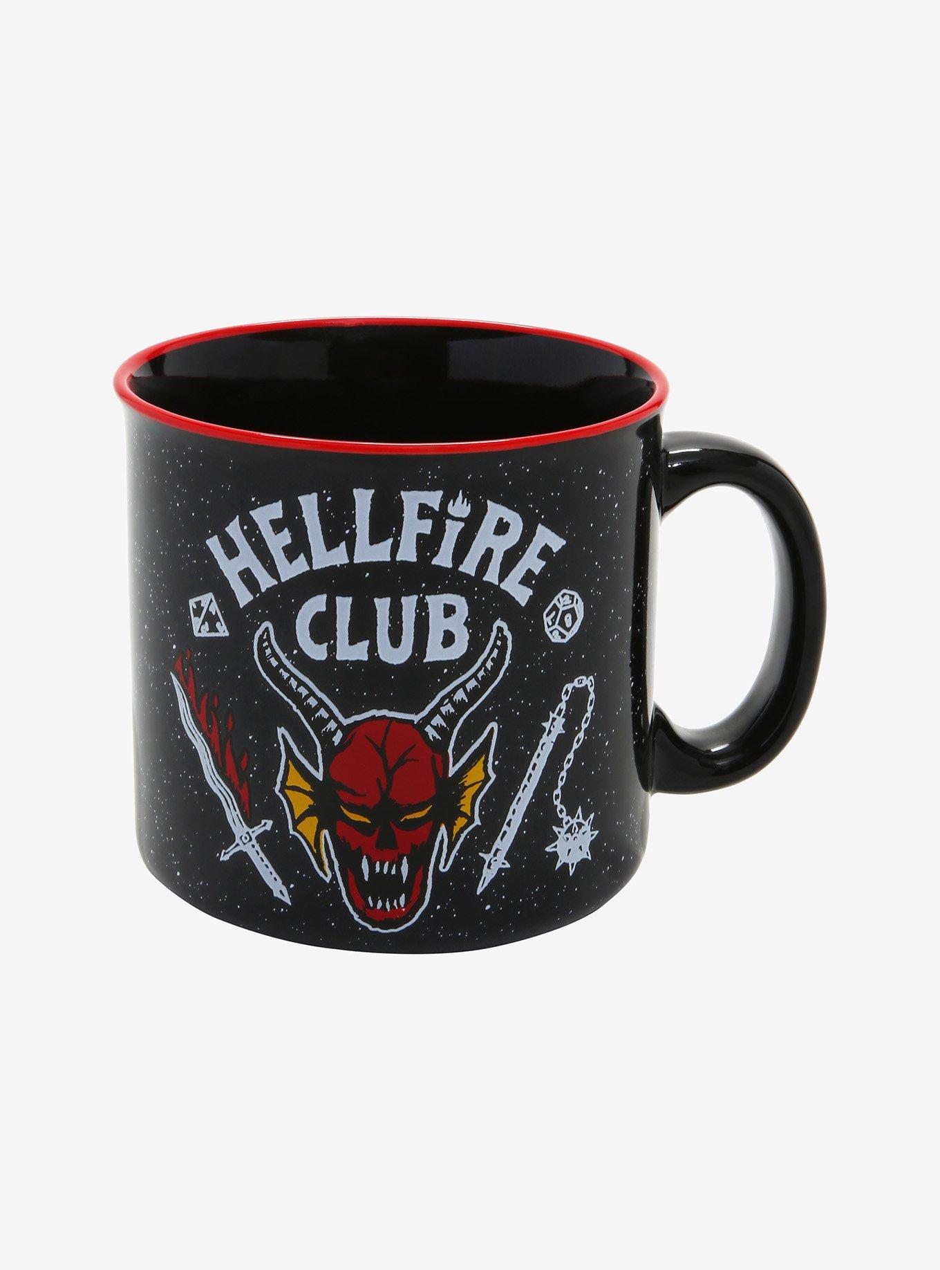 Hot Topic Stranger Things Hellfire Club Textured Mug