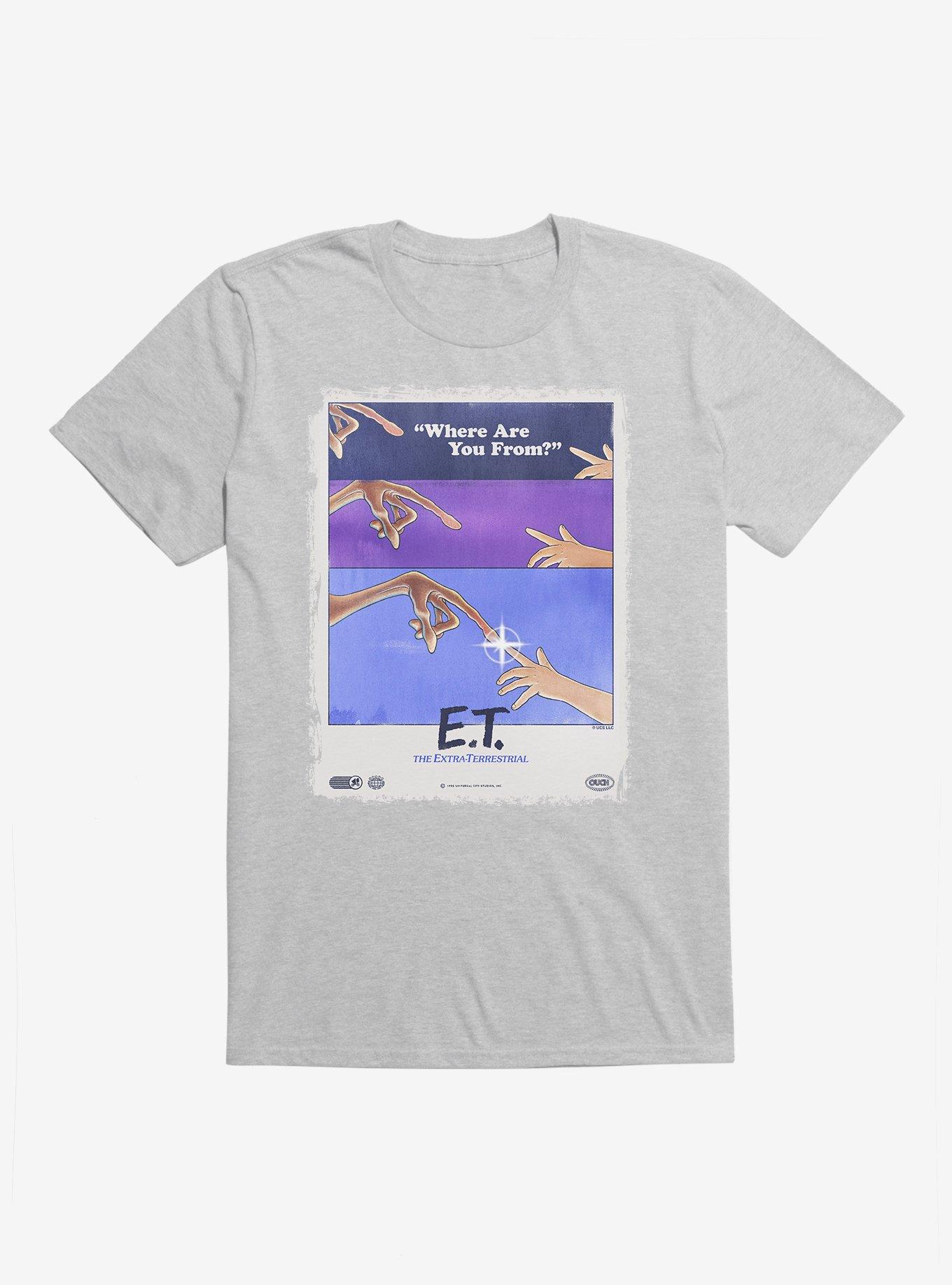 E.T. 40th Anniversary Where Are You From T-Shirt, HEATHER GREY, hi-res