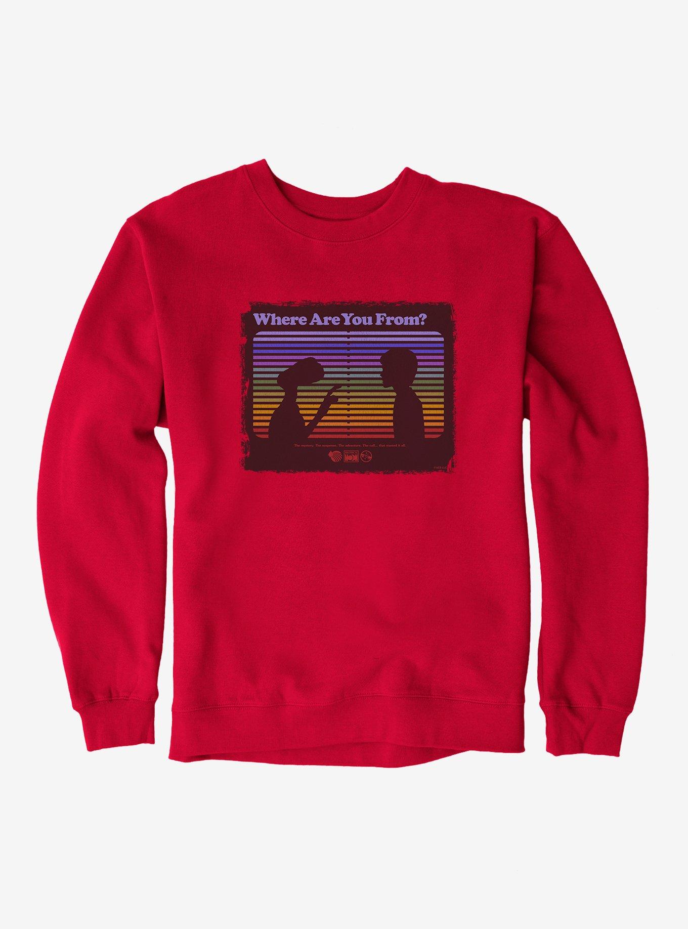 E.T. 40th Anniversary Where Are You From E.T And Elliott Silhouette Sweatshirt, , hi-res
