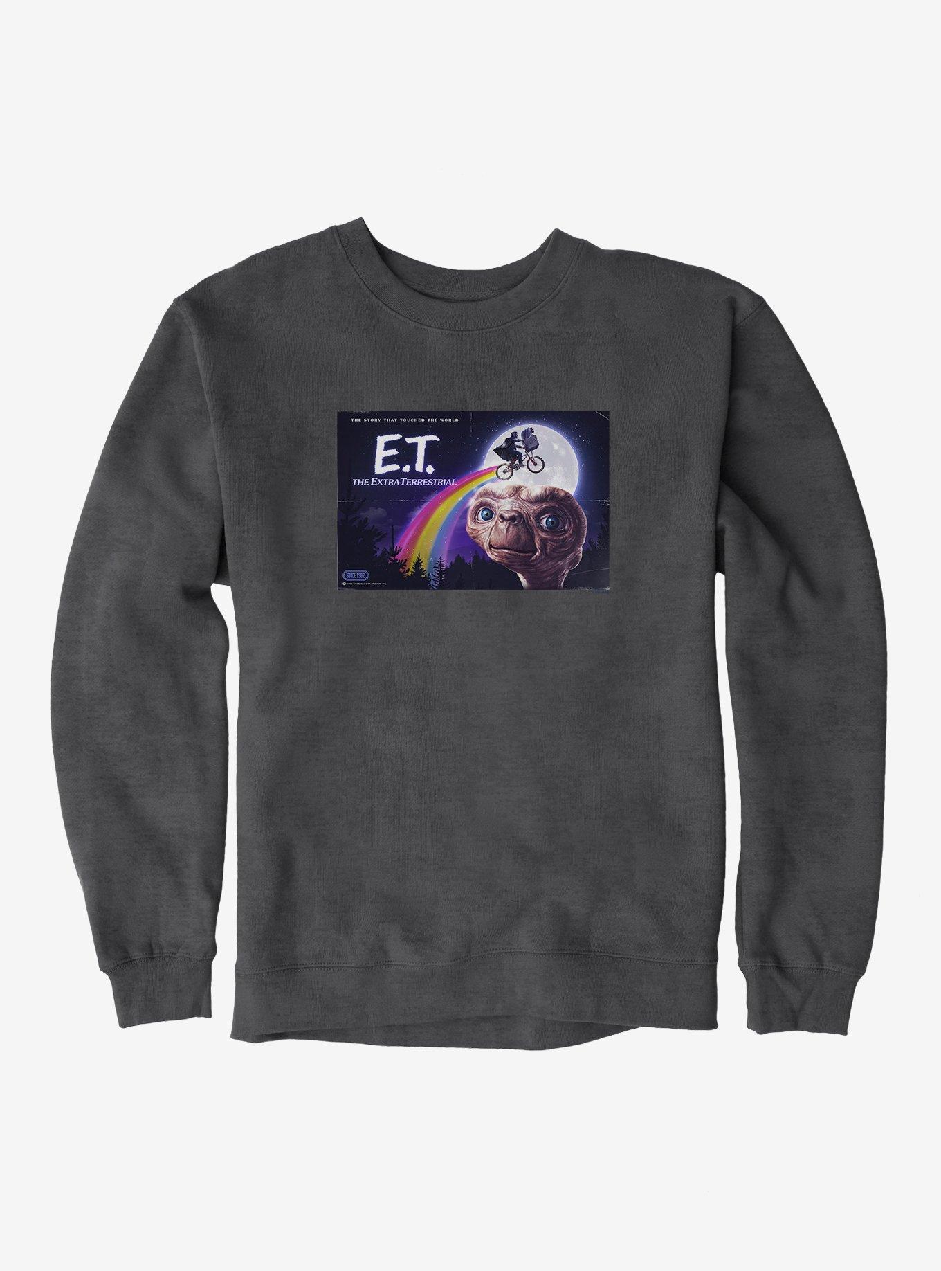 E.T. 40th Anniversary Flying Bicycle Rainbow Flight Sweatshirt, , hi-res