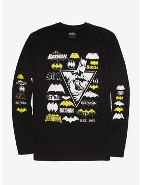 DC Comics Batman Through The Ages Logo Long-Sleeve T-Shirt, , hi-res