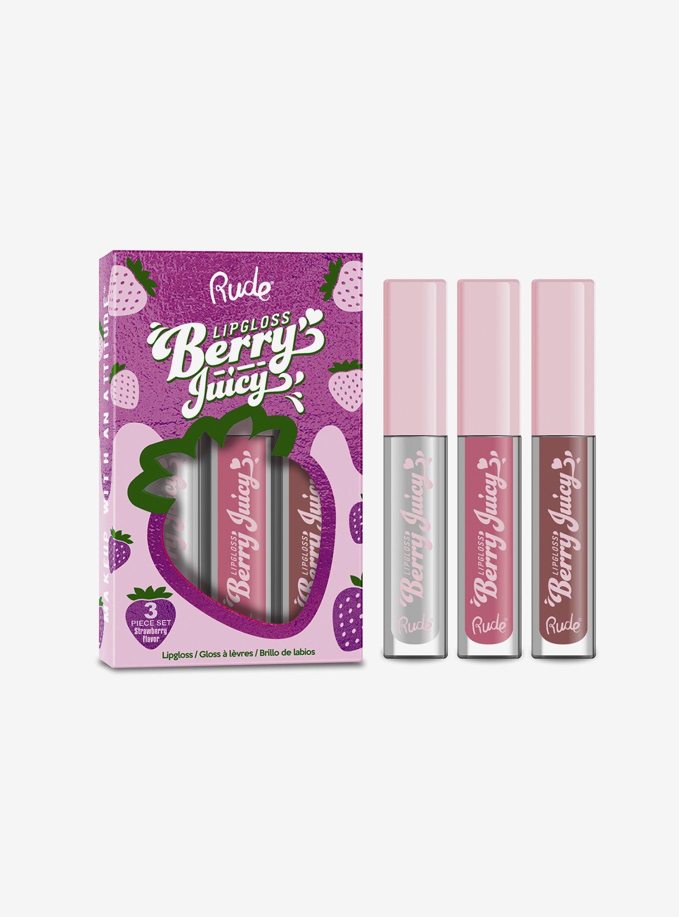 Rude Cosmetics Berry Juicy Lip Gloss Set, , hi-res
