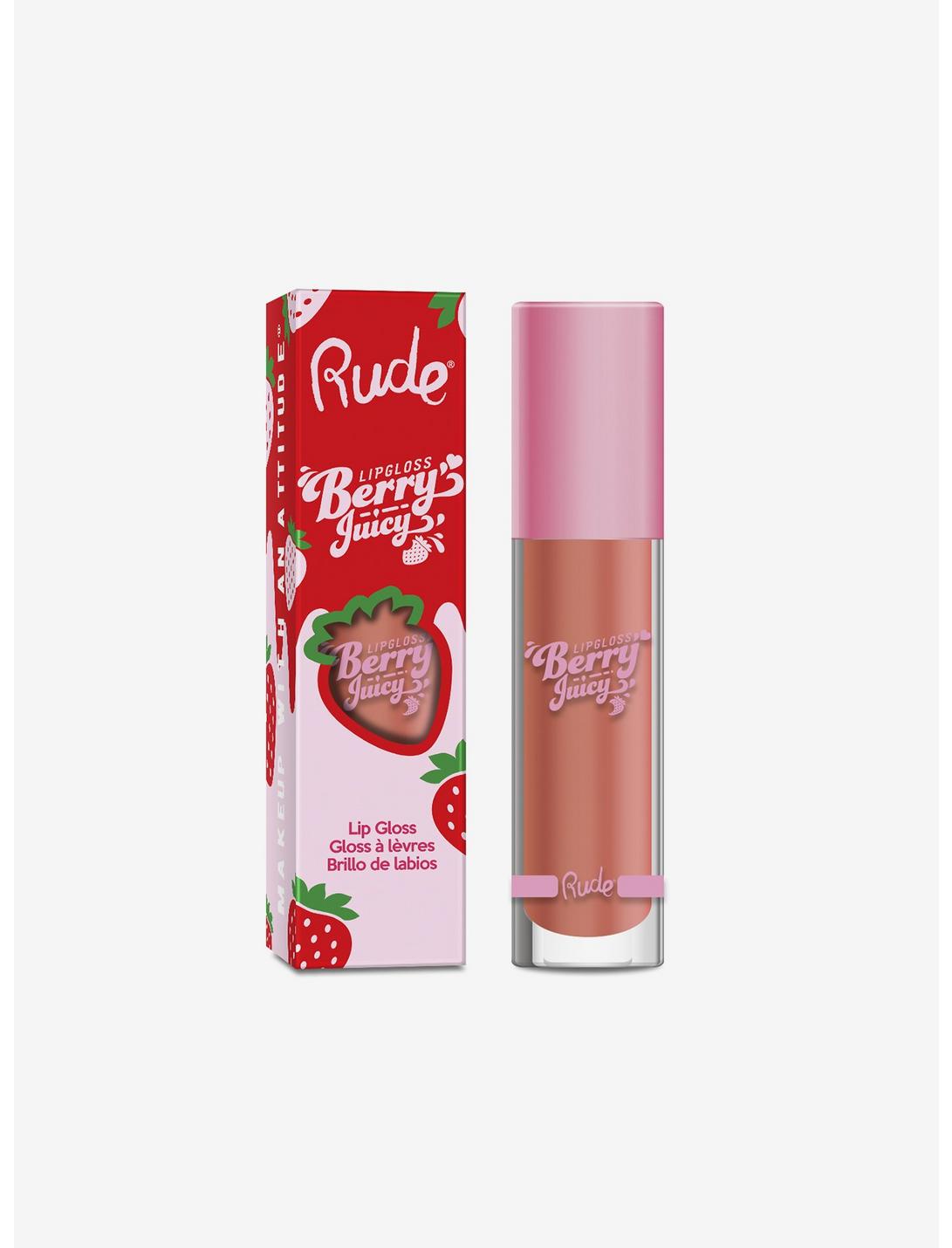 Rude Cosmetics Berry Juicy Nudist Lip Gloss, , hi-res