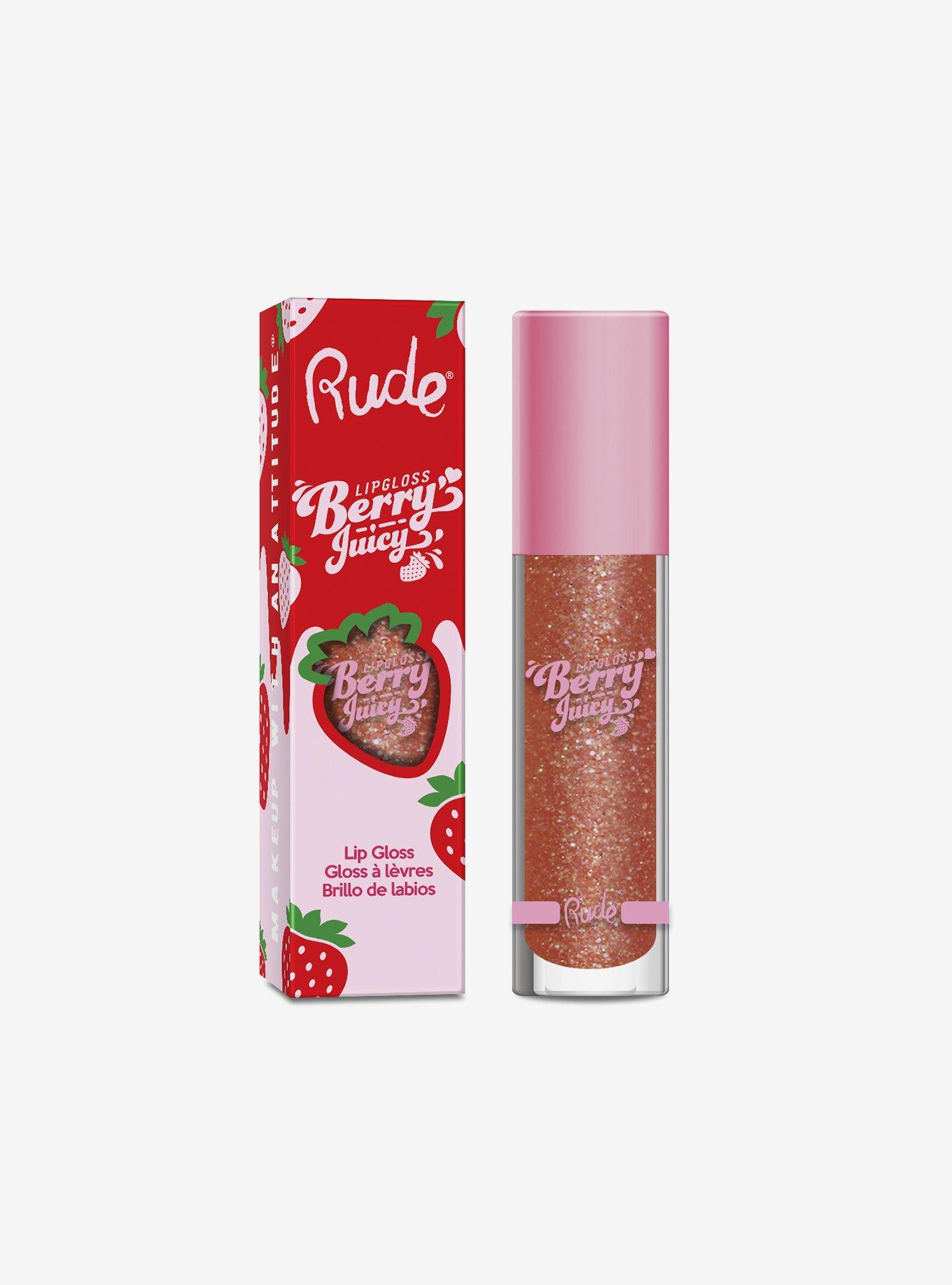 Rude Cosmetics Berry Juicy Lovely Lip Gloss, , hi-res