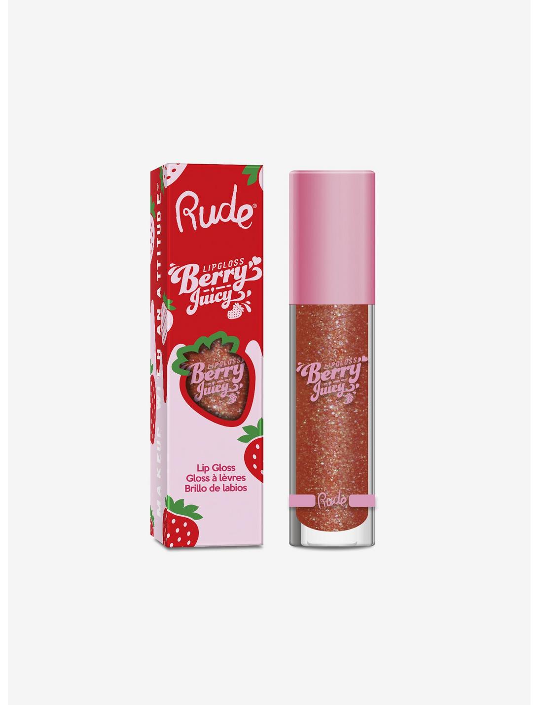Rude Cosmetics Berry Juicy So Fine Lip Gloss, , hi-res