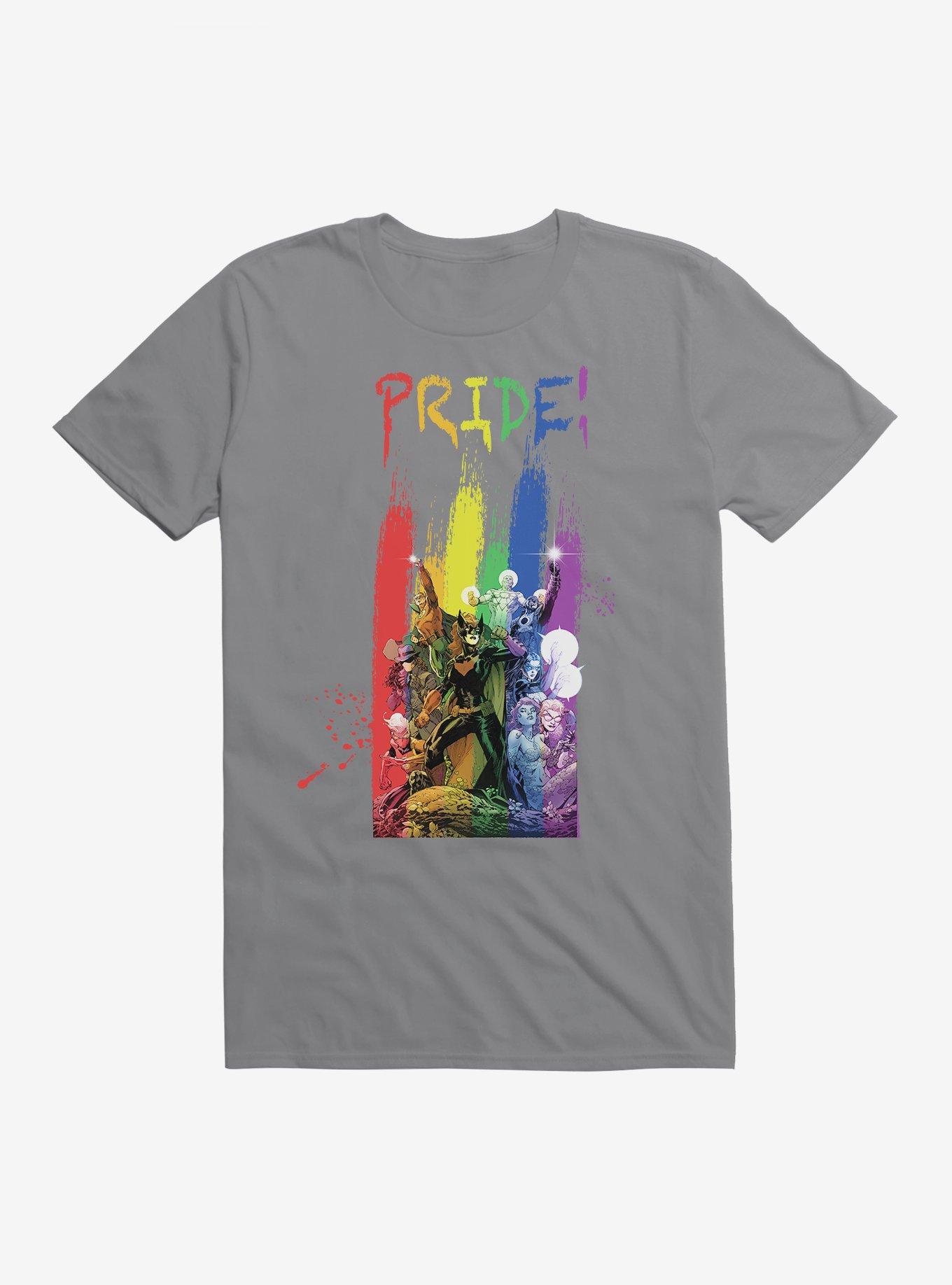 DC Comics Justice League Pride T-Shirt, STORM GREY, hi-res