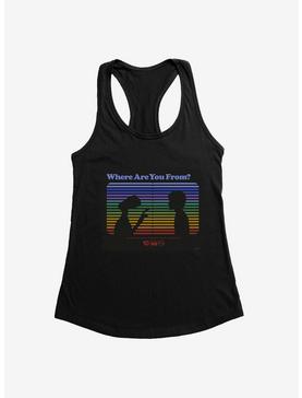 E.T. 40th Anniversary Where Are You From E.T And Elliott Silhouette Womens Tank Top, , hi-res