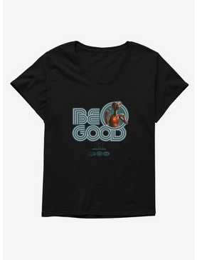 E.T. 40th Anniversary Be Good Bold Striped Font Teal Womens T-Shirt Plus Size, , hi-res