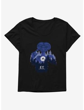 E.T. 40th Anniversary Flying Bicycle In Woods Graphic Womens T-Shirt Plus Size, , hi-res