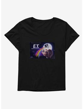 E.T. 40th Anniversary Flying Bicycle Rainbow Flight Womens T-Shirt Plus Size, , hi-res