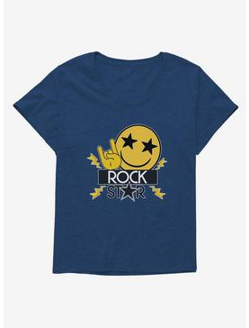Emoji Rock Star Womens T-Shirt Plus Size, , hi-res