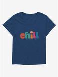 Emoji Chill Emoji Womens T-Shirt Plus Size, , hi-res