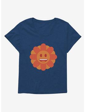 Emoji Flower Smiley Womens T-Shirt Plus Size, , hi-res