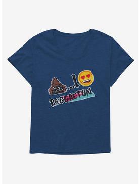 Emoji I Heart Reggaeton Womens T-Shirt Plus Size, , hi-res