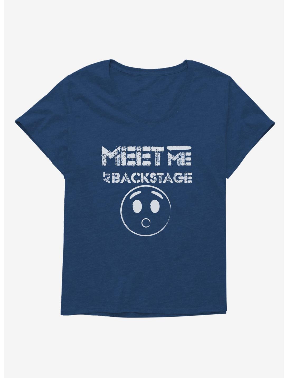 Emoji Meet Me Backstage Womens T-Shirt Plus Size, , hi-res