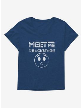 Emoji Meet Me Backstage Womens T-Shirt Plus Size, , hi-res