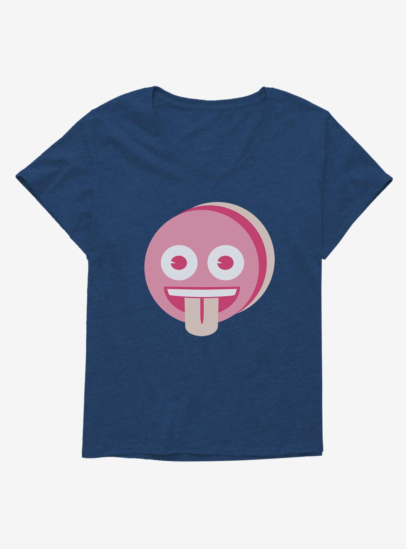 Emoji Tongue Out Emoji Womens T-Shirt Plus Size, , hi-res