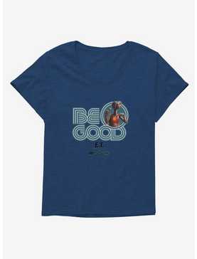 E.T. 40th Anniversary Be Good Bold Striped Font Teal Girls T-Shirt Plus Size, , hi-res
