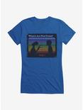 E.T. 40th Anniversary Where Are You From E.T And Elliott Silhouette Girls T-Shirt, ROYAL, hi-res